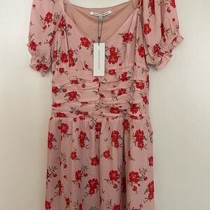 Collective Concepts Red Floral Midi Dress